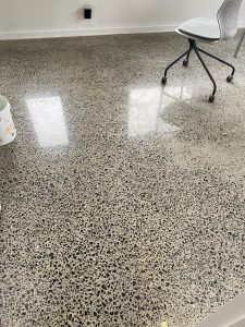 concrete floor crack repair polished stone after Industrial concrete polishing and grinding crack repair NZ Grinders Tauranga