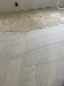 concrete floor crack repair polished stone before Industrial concrete polishing and grinding crack repair NZ Grinders Tauranga