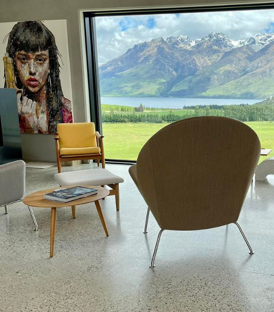 moderate stone ground polished floor with matt polish Moderate stone exposure polished floor matt finish