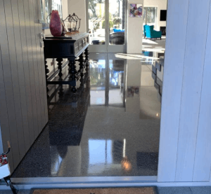 floor rejuvenation black oxide2 Black oxide polished concrete floor rejuvenation