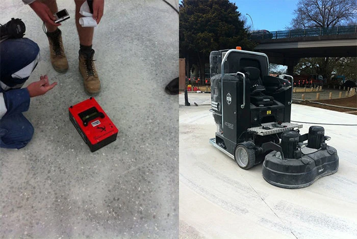 Concrete Grinding NZ Grinders Polished Concrete Tauranga floor5 Remote control concrete grinding