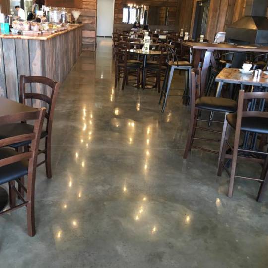 Marble Exposure polished concrete NZ Grinders Warehouse Tauranga Cafe Marble Exposure polished concrete NZ Grinders Warehouse Tauranga cafe