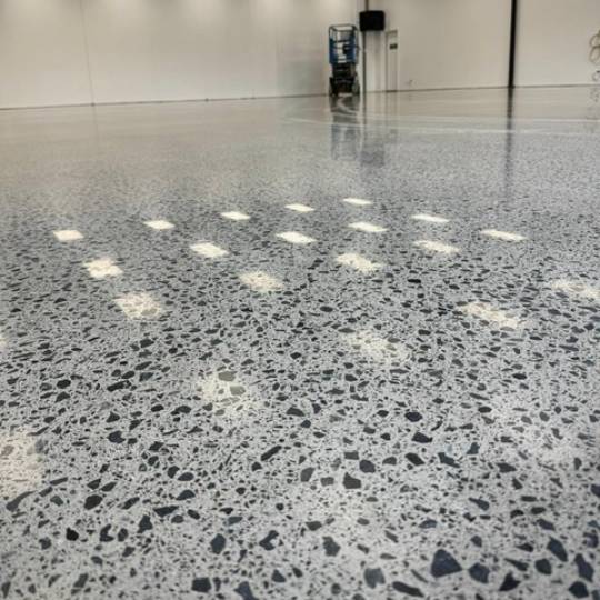 Moderate Medium stone exposure NZ Grinders polished concrete Tauranga Moderate Medium Stone Exposure Polished Concrete Floor
