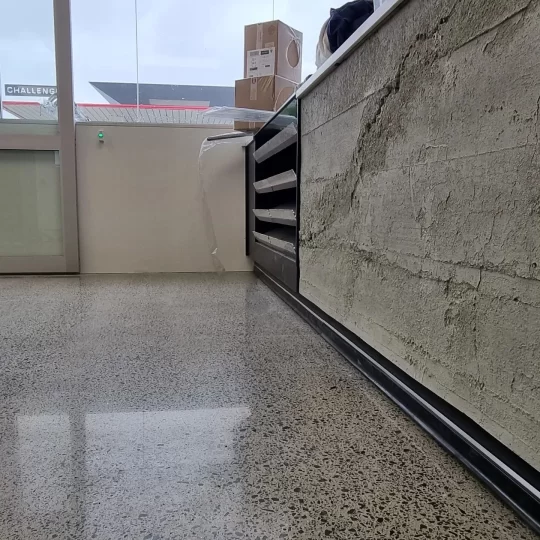 full stone 1 Full stone exposure aggregate floor NZ Grinders Tauranga Queenstown