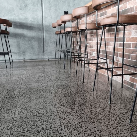 saltwater-restqaurant-polished-concrete-floor-tauranga-nz-grinders Full Stone Exposure Polished Concrete NZ Grinders Tauranga restaurant