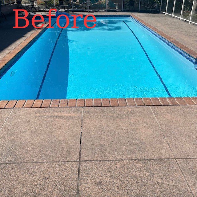 Pool before refurbishment NZ Grinders Tauranga before 5 Before pool upgrade